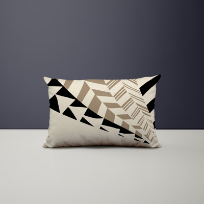 Ikom Polyester/Polyester Blend Lumbar Rectangular Indoor/Outdoor Pillow Cover & Insert