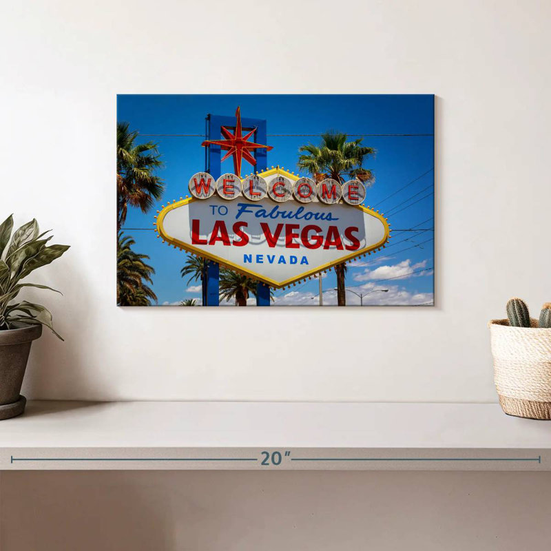 Enseigne Nicci Famous Las Vegas, H 8 po x l 12 po