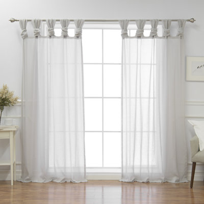 Tenggarong Semi Sheer Curtain Panel Pair