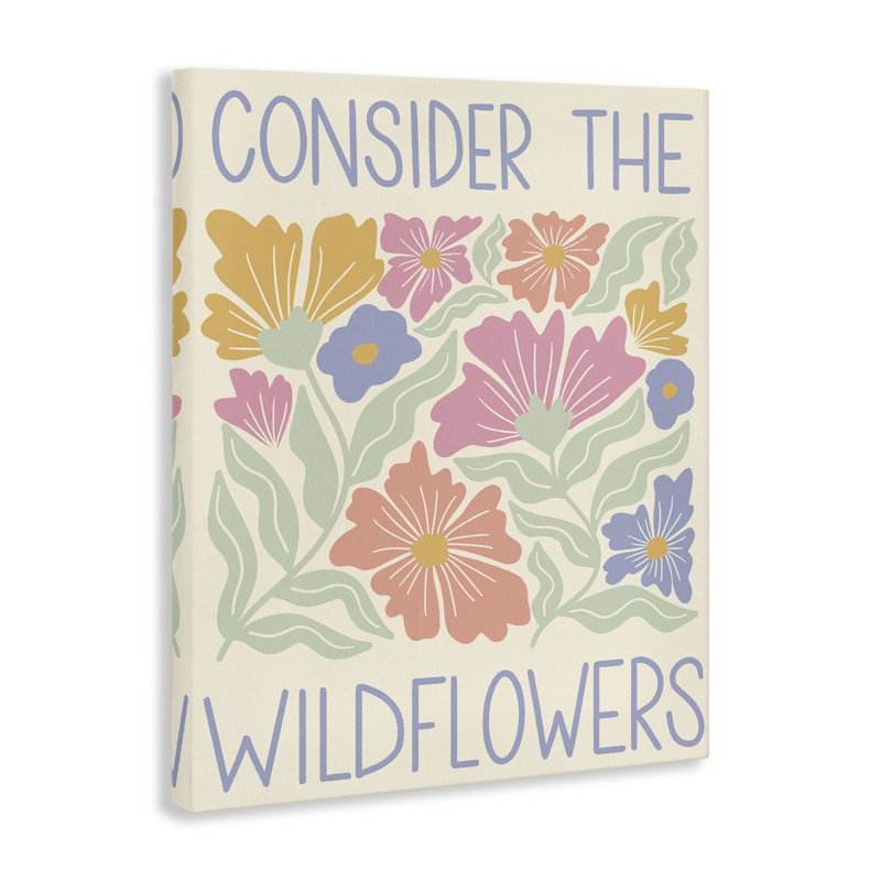«Keep The Wildflowers», art mural sur toile, par Taylor Shannon Designs, H 30 po x l 24 po