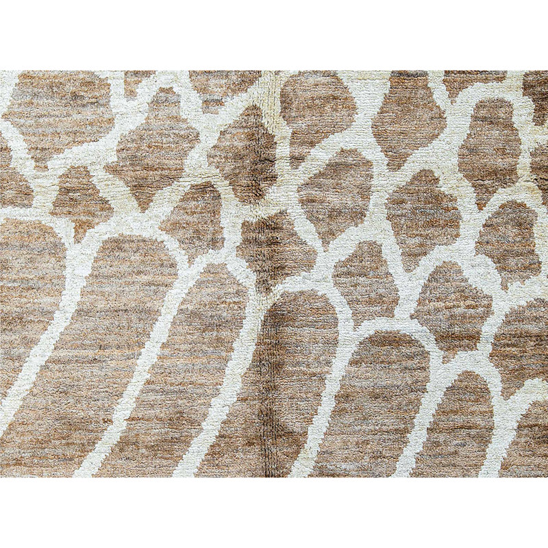 Hand-Knotted High-Quality Brown Area Rug
