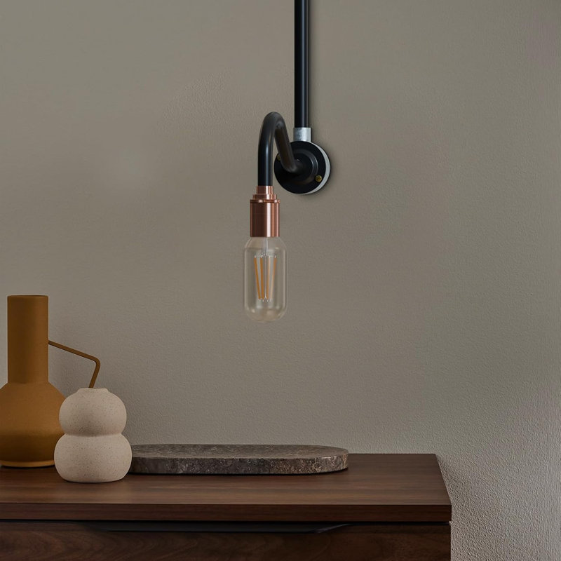 E27 Ceramic Lamp Socket with 20mm Conduit Entry, Industrial Vintage Metal Edison Screw Bulb Holder for Ceiling, Wall and Pendant Lighting