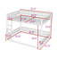 Heavy Duty Metal Bunk Bed Frame With Safety Guardrails And Ladder-958788807-958788805