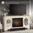 Philly Unfinished TV Stand for TVs up to 70" with Fireplace Included