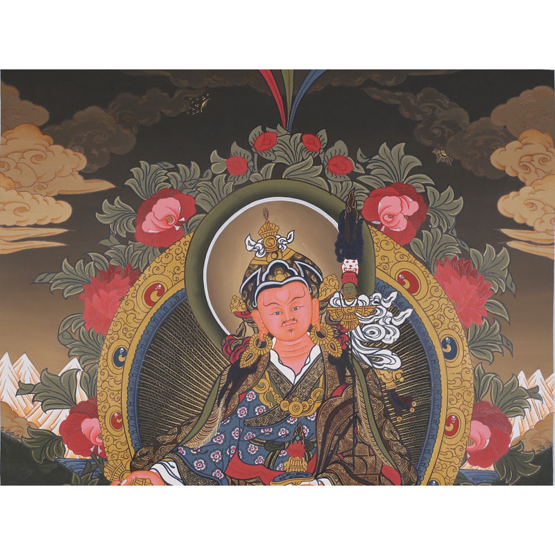 Gurou Padmasambhava Thangka, peinture (sans brocart)