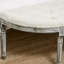 Banc en demi-cercle de bout de lit capitonné avec banc d'entrée en bois d'hévéa, blanc cassé
