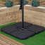 Gillian 3M Cantilever Banana Garden Parasol With Crank Handle And Parasol Base Weights Included-125188637