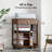Craft Sewing Table with Machine Platform,drawer and 10 Vinyl Roll Holders