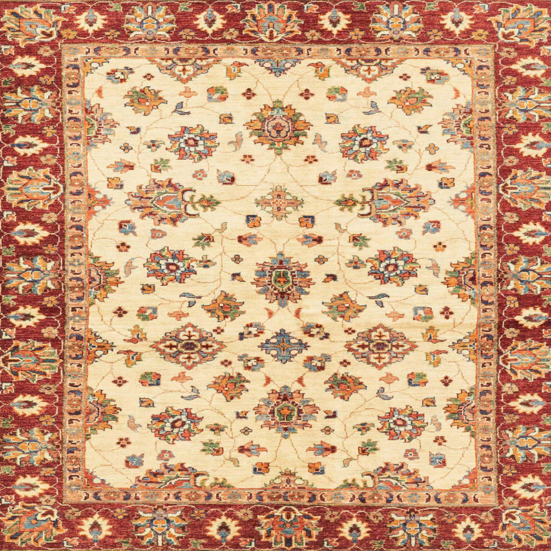 Tapis abstrait moderne 3536, Carré 8 pi
