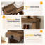 Upholstered Engineered Wood Bench with Shelves