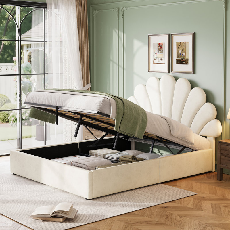 Lift Up Storage Bed Frame, Double (4'6)