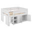 Lit mezzanine avec armoire de rangement, tableau noir-747175566