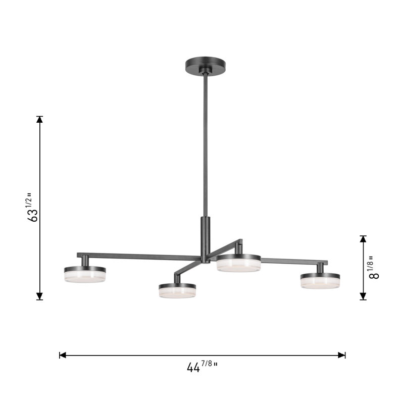 Sean Lavin Khan 4 Light Dining Room Chandelier With Silk Screen White Inside Clear Outside Shade, Burnished Brass