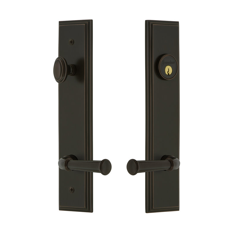 Ensemble d'entrée haut Carré, 2,375 po, Bronze intemporel, Gauche