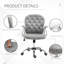 Fauteuil de bureau en velours, fauteuil de bureau capitonné à boutons avec accoudoirs rembourrés-62764033