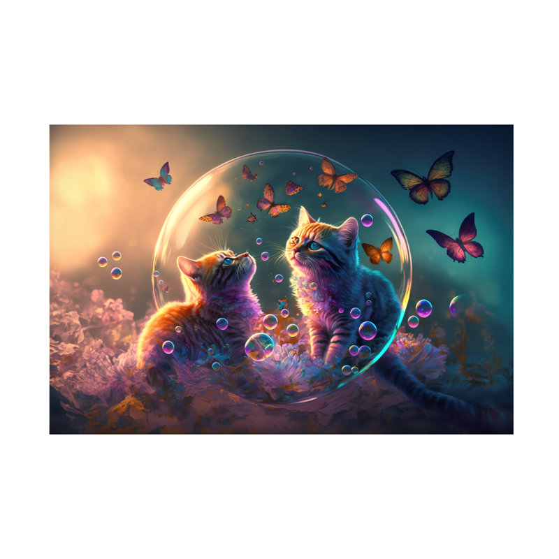 «Animals Mystical Morning 11», impression sur toile, H 12 po x l 19 po x P 2 po