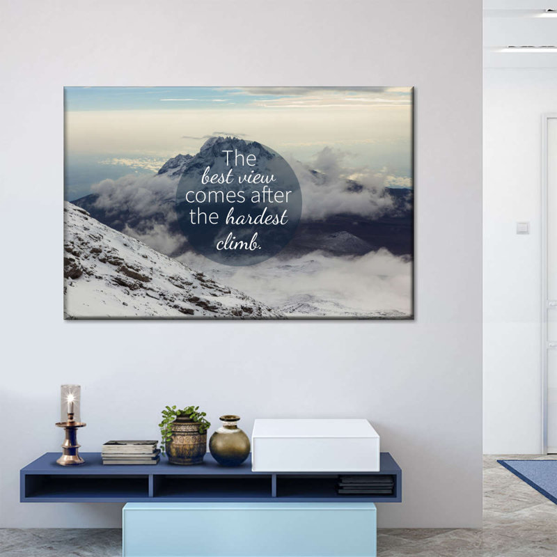 Citation sur toile The Best View, H 8 po x l 12 po x P 1 po