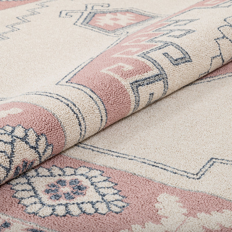 Loop-De-Loop Southwestern Synthetic Area Rug, Runner 67 x 220cm