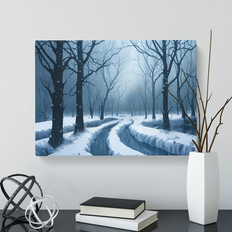 Awesome Winter Forest - Wrapped Canvas, 50cm H x 76cm W x 3cm D