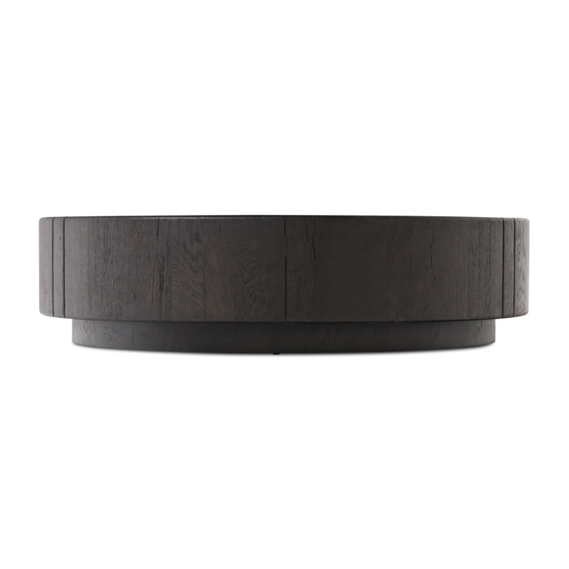 Renan Round Single Coffee Table by Ronald Sasson and Thomas Bina, Black