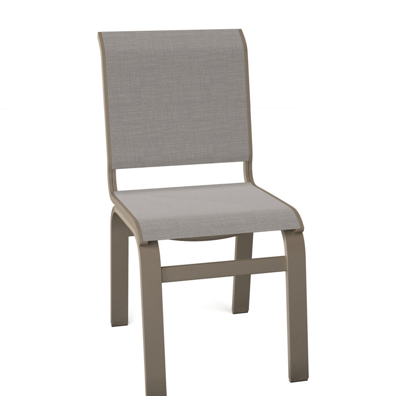 Chaise d'appoint de salle à manger Hiraku, Alliage Sunbrella®, Kona texturé