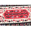 Kilim turc fait à la main dans un motif géométrique rouge de style bohémien