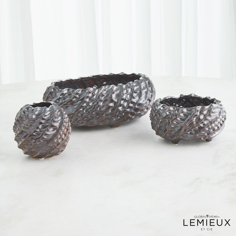 Cadoret Vase, Matte Antique Bronze