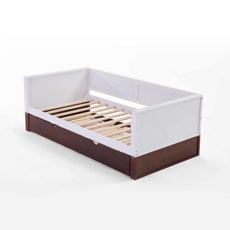 Catalda Twin Solid Wood Daybed With Trundle