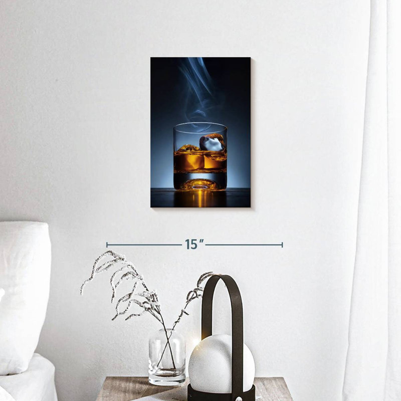 Impression sur toile Cool Whiskey, H 12 po x l 8 po x P 1 po