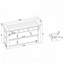 Console en bois de pin massif avec 3 tiroirs de rangement et 2 tablettes-8178701-8178802