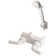 RV/Motorhome Two Handle Non-Metallic Shower Diverter with Matching Hand Held Shower Set
