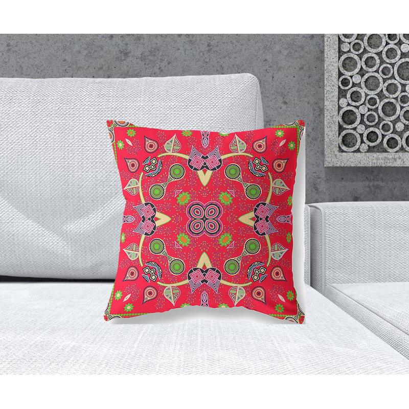 Coussin 18 po x 18 po, Rouge