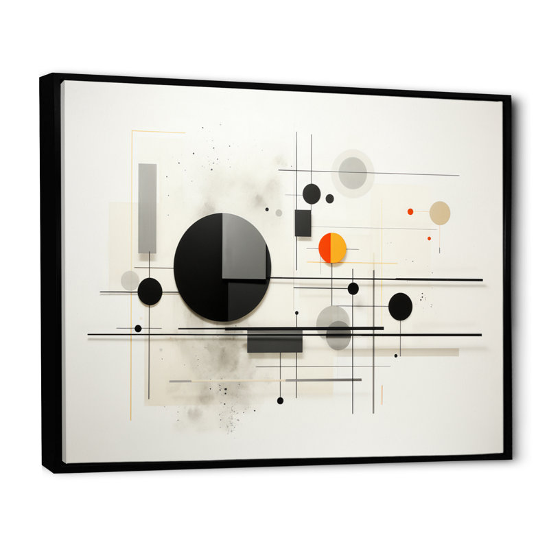 Exploration minimaliste minimaliste beige I, H 30 po x l 40 po x P 1,5 po, Cadre flottant noir