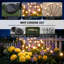 Lumières décoratives solaires à DEL pour l'extérieur, 80 lumières DEL, éclairage de jardin imperméable, allumage / arrêt automatique de l'atmosphère romantique-126539540