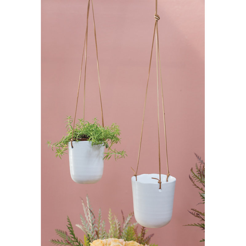 Pots à fleurs suspendus en céramique Boca