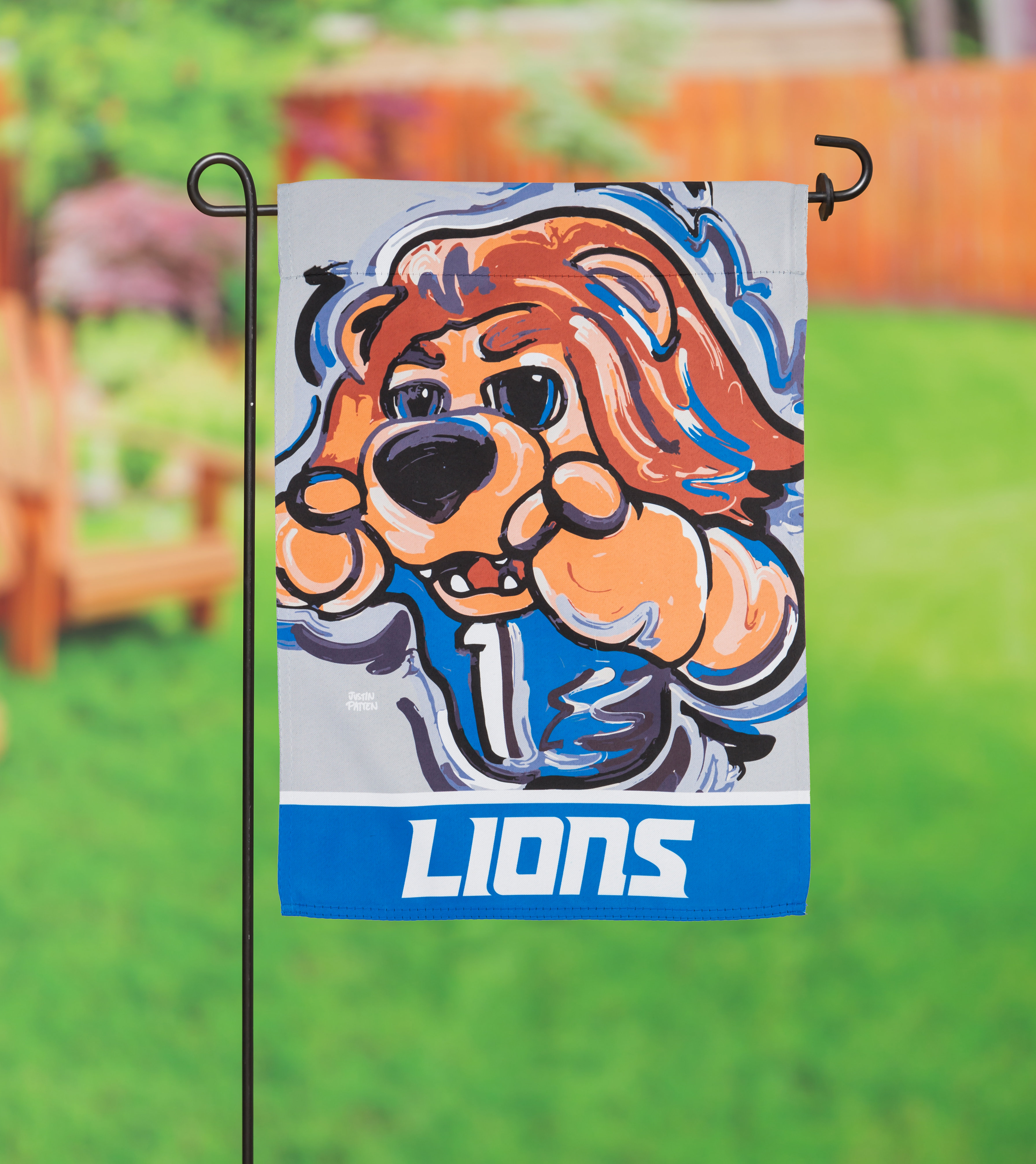 Detroit Lions 2-Sided Polyester 18 x 13 in. Garden Flag