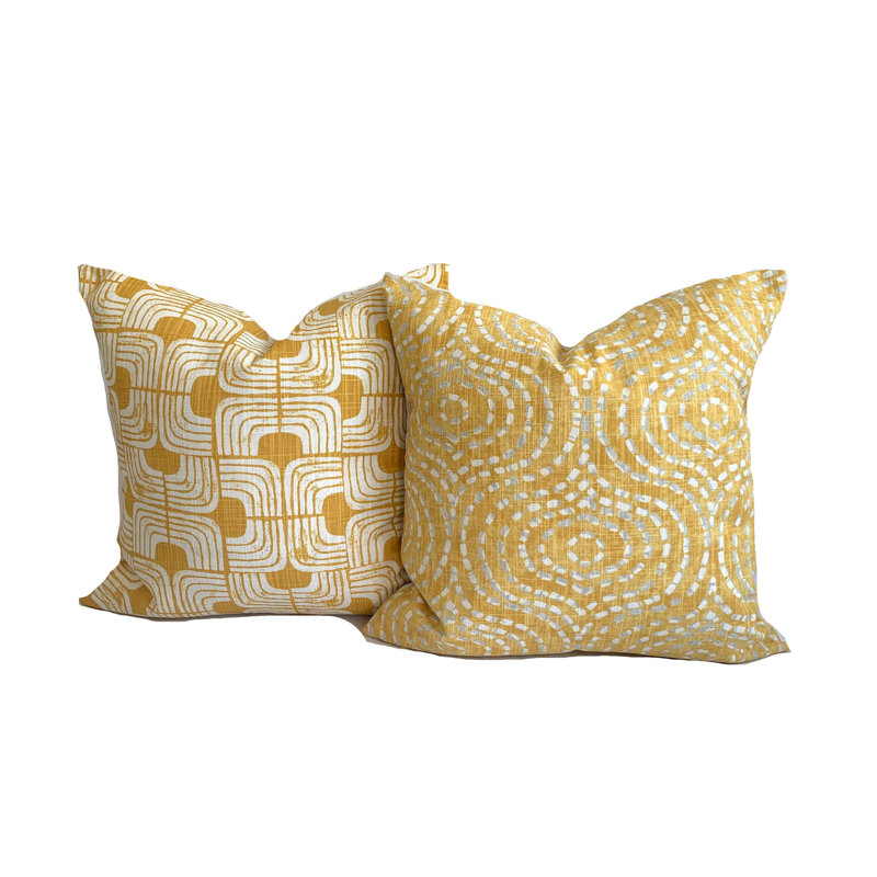  Housse de coussin 100% coton, 15,5 po x 15,5 po