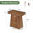 23.6" Solid End Table Set with Tapered Base, Walnut-1587522223-1577788699