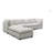 Modular Sectional Sofa, Linen Fabric Couch Set with Convertible Ottoman,U shaped sofa-627198051
