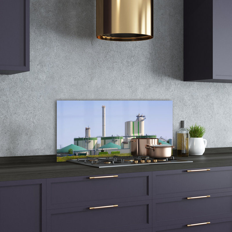 Carine 50cm W x 100cm L Glass Peel and Stick Panel