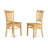 3 Piece Modern Dining Table Set Contains a Round Wooden Table with Dropleaf and 2 Kitchen Dining Chairs, 42x42 Inch, Oak-1282961749-1316084997
