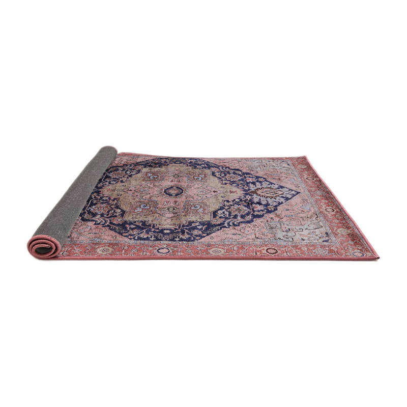 Tapis brun / bleu, Carré 6 pi