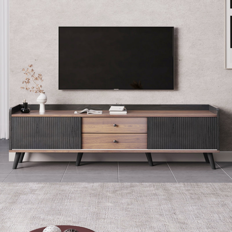 Unfinished TV Stand for TVs up to 65", Black