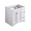 Base de meuble-lavabo simple 36 po seulement en blanc