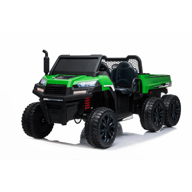 Tracteur de remorque, Noir / vert
