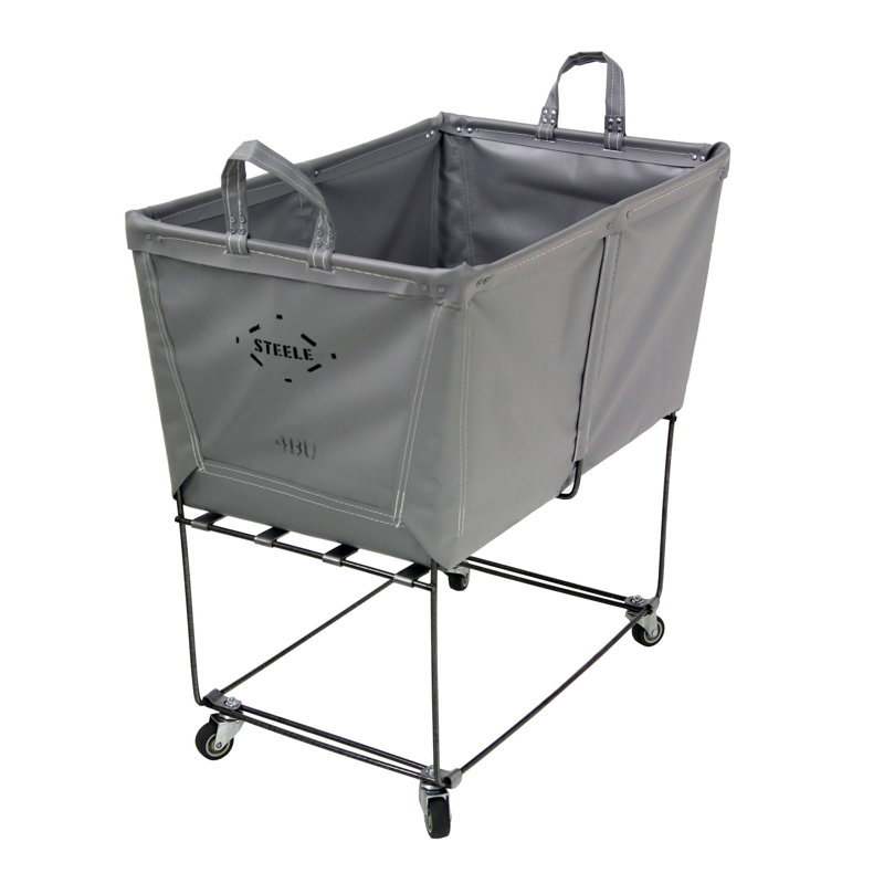Laundry Hamper, Gray Vinyl