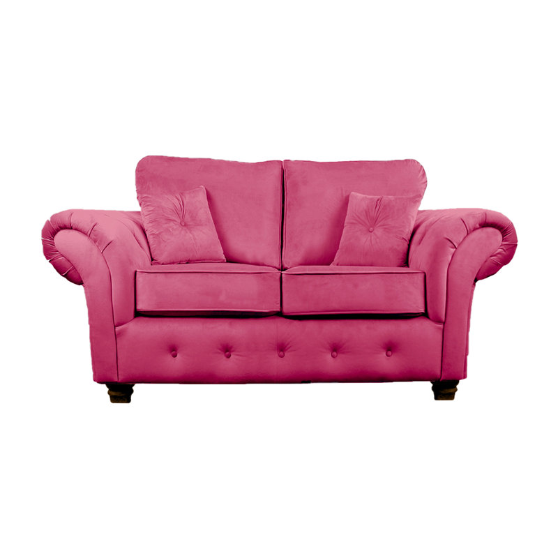 Lila 2 Seater Velvet Sofa, Fuchsia