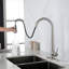 Robinet de cuisine nickel brossé rétractable-126370916