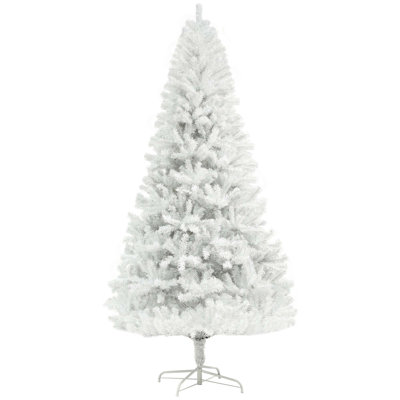 6Ft Tall Artificial Auto Open Christmas Tree, Unlit Xmas Tree With 1000 Branch Tips & Steel Base