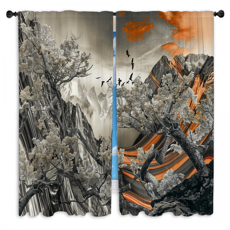 Paire de rideaux obscurcissant Lekeesha, L 40 po x L 61 po